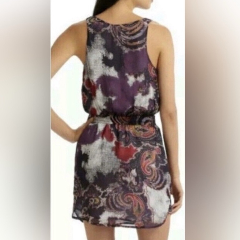 Free People Falling For Georgette Dress  Sleeveless Pockets Paisley Size XS - Picture 2 of 12